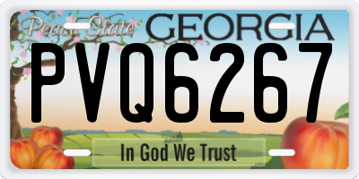 GA license plate PVQ6267