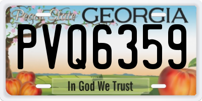 GA license plate PVQ6359