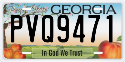 GA license plate PVQ9471