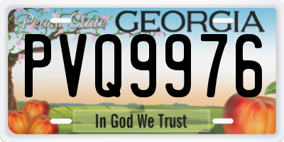GA license plate PVQ9976