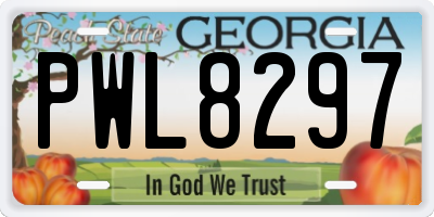 GA license plate PWL8297