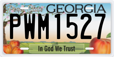 GA license plate PWM1527