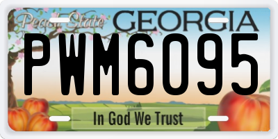 GA license plate PWM6095