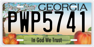GA license plate PWP5741