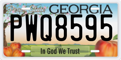 GA license plate PWQ8595