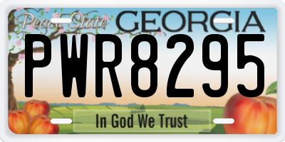 GA license plate PWR8295
