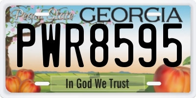 GA license plate PWR8595