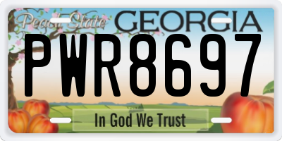 GA license plate PWR8697