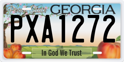 GA license plate PXA1272