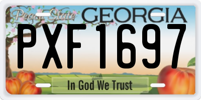 GA license plate PXF1697