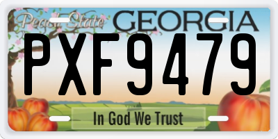 GA license plate PXF9479