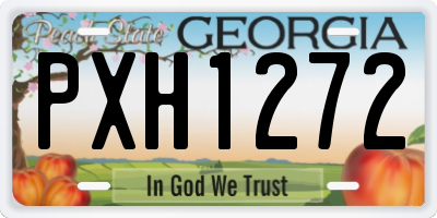 GA license plate PXH1272