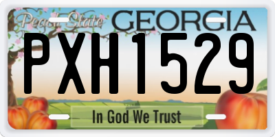 GA license plate PXH1529