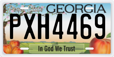 GA license plate PXH4469