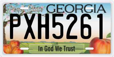 GA license plate PXH5261
