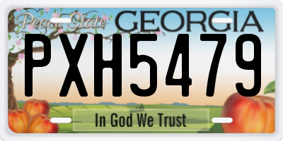 GA license plate PXH5479