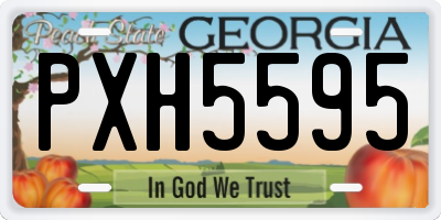 GA license plate PXH5595
