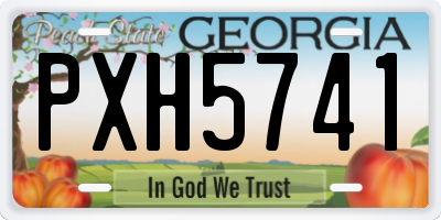 GA license plate PXH5741