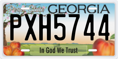 GA license plate PXH5744