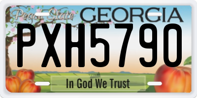 GA license plate PXH5790