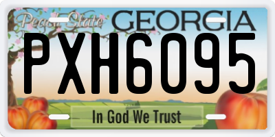 GA license plate PXH6095