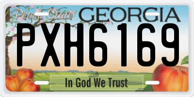 GA license plate PXH6169