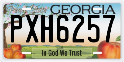 GA license plate PXH6257