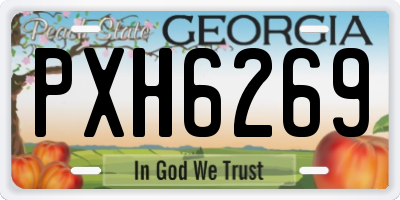 GA license plate PXH6269