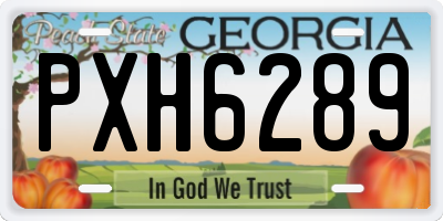 GA license plate PXH6289