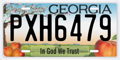 GA license plate PXH6479