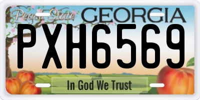 GA license plate PXH6569