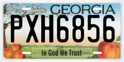 GA license plate PXH6856