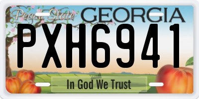 GA license plate PXH6941