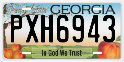 GA license plate PXH6943