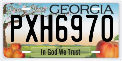 GA license plate PXH6970