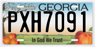 GA license plate PXH7091