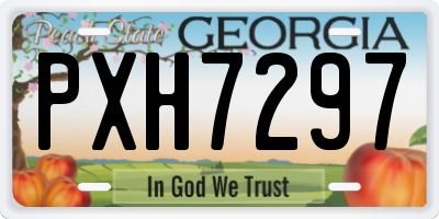 GA license plate PXH7297