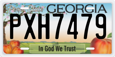 GA license plate PXH7479