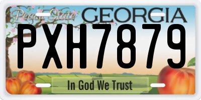 GA license plate PXH7879