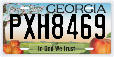 GA license plate PXH8469