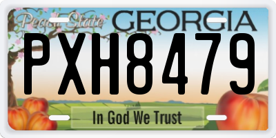 GA license plate PXH8479