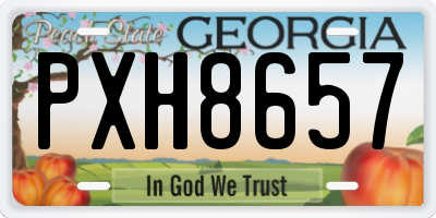 GA license plate PXH8657