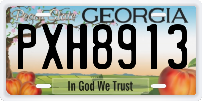 GA license plate PXH8913