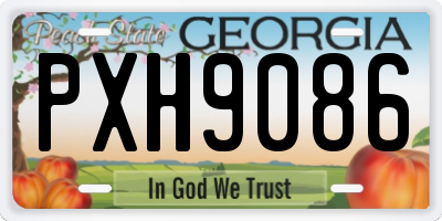 GA license plate PXH9086