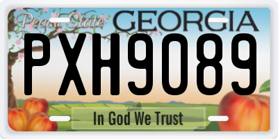 GA license plate PXH9089