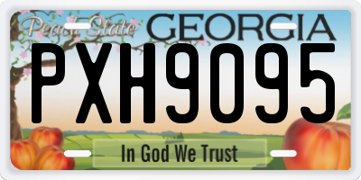 GA license plate PXH9095
