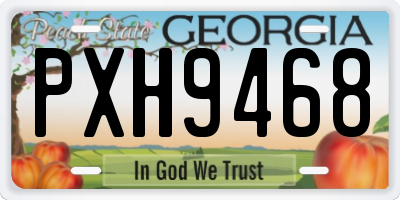 GA license plate PXH9468