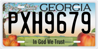 GA license plate PXH9679