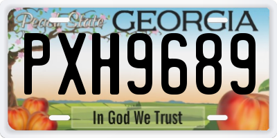 GA license plate PXH9689
