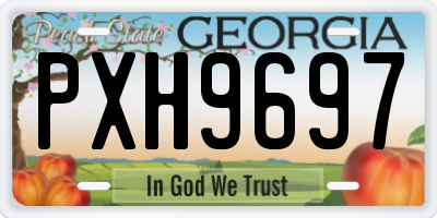 GA license plate PXH9697